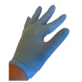 Handschoen wegwerp Latex Blauw gepoederd omdoos (10x100 stuks)