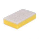 Schuurspons Dun geel/wit, 10x 10 stuks